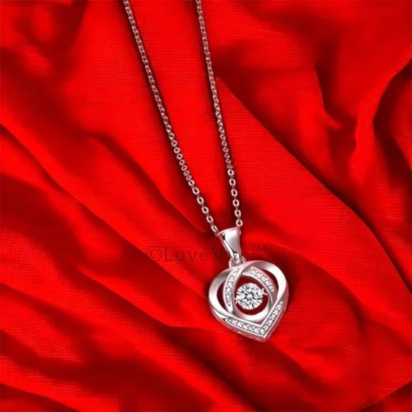 Certified 1/2ct. t.w. Diamond Dancing Heart Brilliant Cut Necklace - Picture 5 of 14